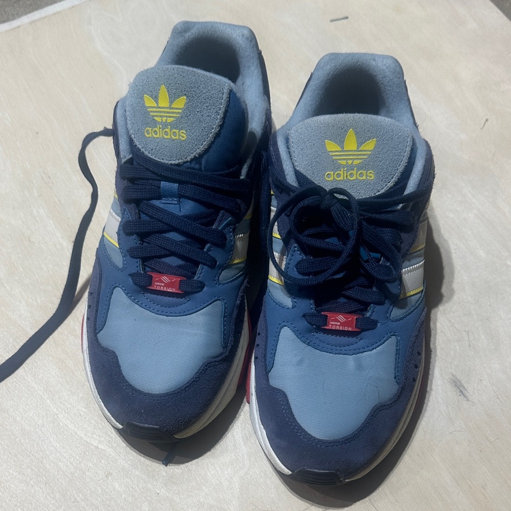 Adidas Retropy F90 J Shoes Sz 10 HQ2001 Originals GS Shadow Navy